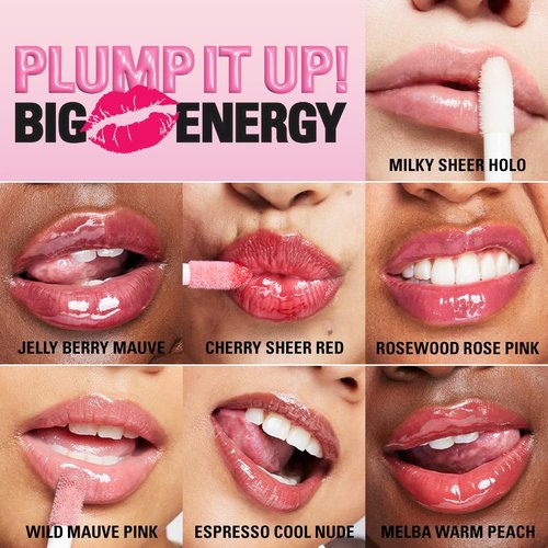 Revolution Pout Bomb Plumping Lip Gloss - Buildable High Shine Hydration | Vegan & Cruelty-Free, Glaze Clear, 0.15 fl oz
