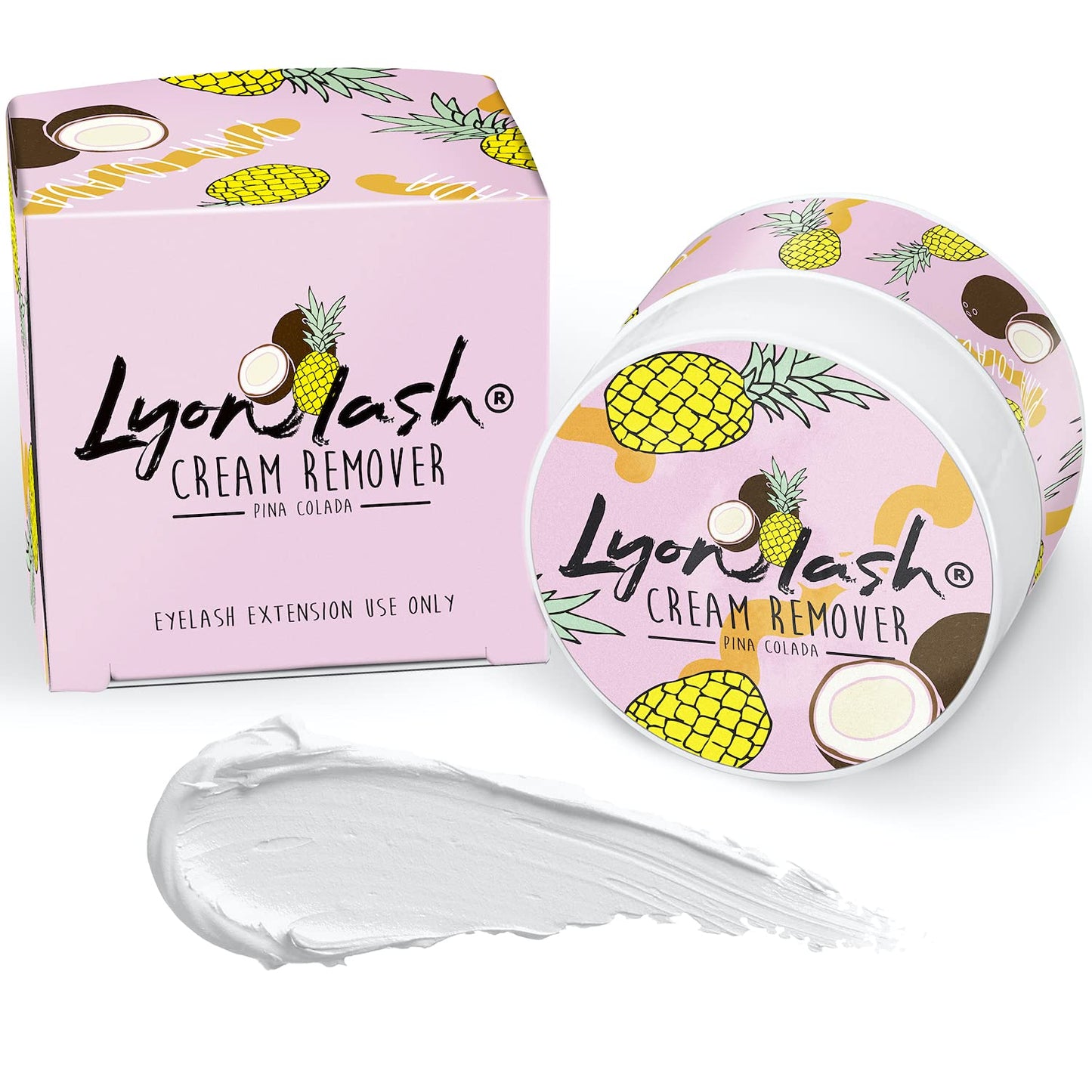 Lyon Lash Pro Gentle Eyelash Extension Cream Remover 15g 0.51fl. oz | Removes Lash Extension Glue Effectively| Low Irritation for Sensitive Skin | Essential Lash Extensions Supplies(Blueberry)