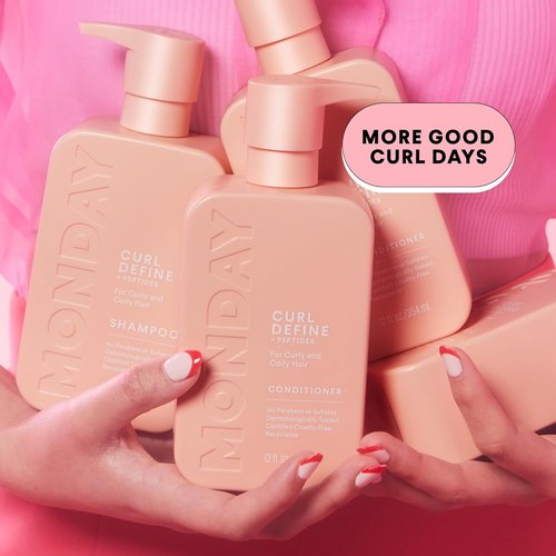 Monday Haircare Curl Define Conditioner - Nourishing Peptides, Coconut Oil & Shea Butter for All Curl Types | 354 mL