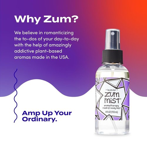 Indigo Wild Zum Mist Room & Body Spray - Lavender Aromatherapy Essential Oil - 4 Fl Oz