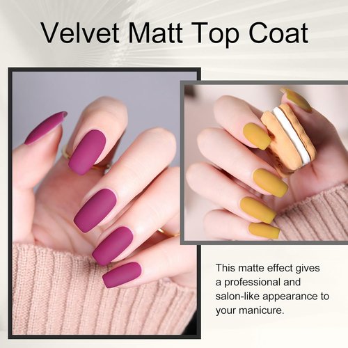 CANNI Matte Top Gel Nail Polish - 9ML Long-Lasting Soak Off UV LED Gel for Stunning DIY Nail Art