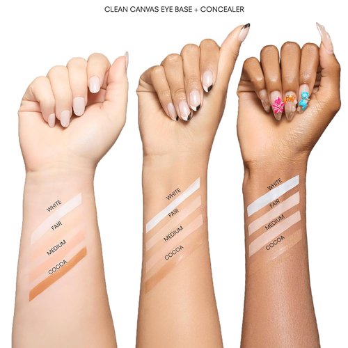 Gerard Cosmetics Clean Canvas Cocoa Eye Concealer - Smudge-Proof Makeup Primer & Eyeshadow Base, Vegan Formula