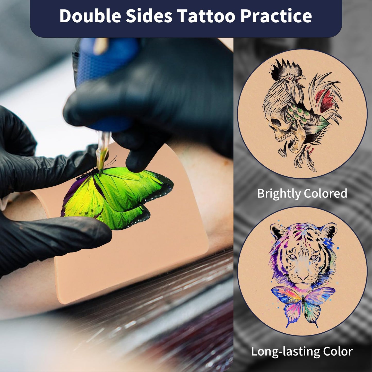 2mm Blank Tattoo Practice Skin, 20pcs 7x5.5in Practice Skin Tattoo Skin Practice Sheet Tattoo for Beginners and Experienced Artists Tattoo Supplies…