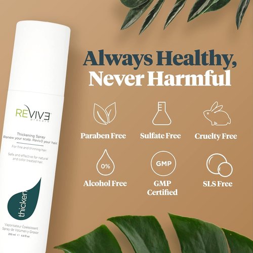 REVIV3 PROCARE Thickening Spray - Instant Volume & UV Protection | Plant-Based with Walnut Extract, 6.8 Fl Oz