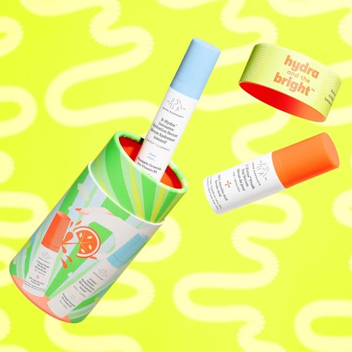 Drunk Elephant Hydra & Bright Skincare Set - C-Firma (9 ml) & B-Hydra (8 ml) - Clean, Cruelty-Free, Dermatologist-Tested