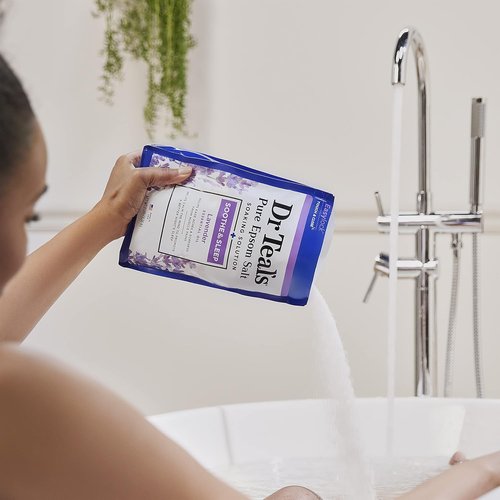 Dr Teal's Epsom Salt Soaking Solution - Soothe & Sleep with Lavender - 3 lbs for Relaxation