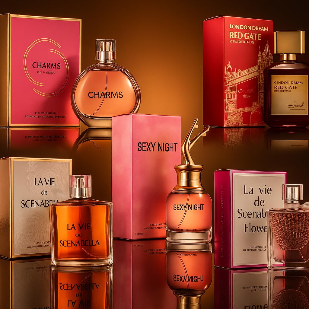 Skiennix Mini Perfume Set - 5-Piece Floral & Fruity Collection for Women | 25-30ml Each