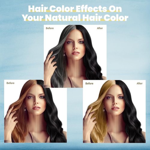 IIIMEIDU Black Hair Dye Shampoo - 3 in 1 Herbal Formula for Gray Coverage | 500ml for Men & Women
