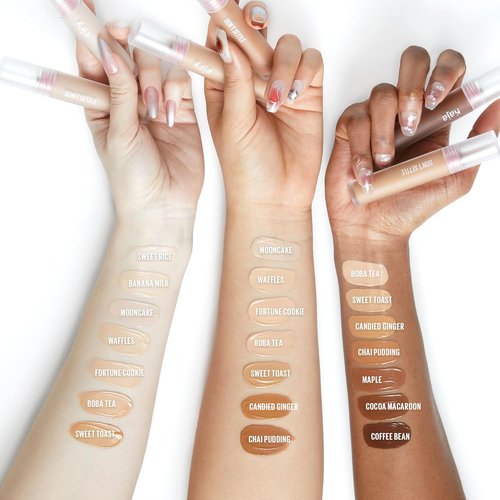 Kaja Liquid Concealer - Buildable, Lightweight Formula for Light-to-Medium Coverage | 07 Sweet Toast, 0.21 Oz