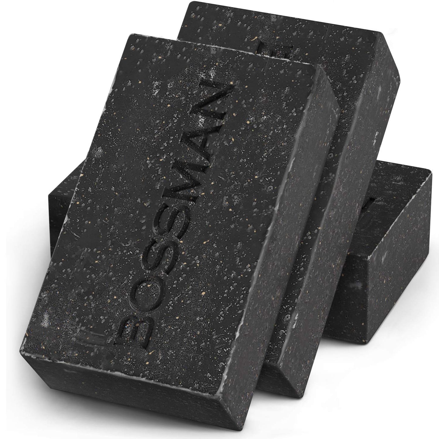 Bossman 3 Pack Mens Bar Soap 4-in-1 All Natural Organic Beard Wash, Shampoo, Body Wash, Shaving and Bath Soap - Essential Beard Care (4oz), Scent- Eucalyptus and Tea Tree