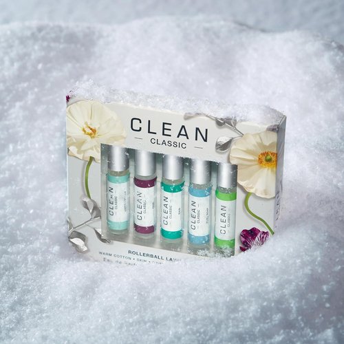 CLEAN Eau de Parfum Rollerball Gift Set - Light Layerable Vegan Fragrance | Travel Size & Phthalate-Free