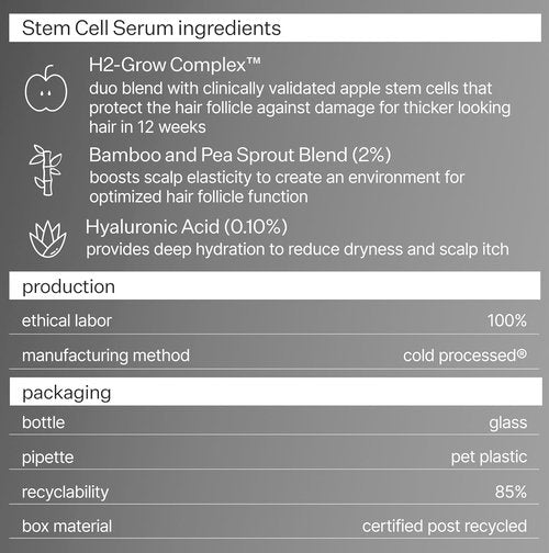 Act+ Acre Cold Processed Stem Cell Scalp Serum - Promotes Thicker Hair & Soothes Scalp - 1 fl oz