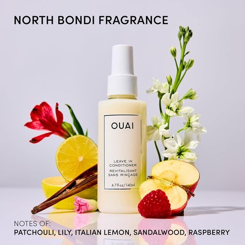 OUAI Leave In Conditioner - Heat Protectant & Frizz Control Spray | No Parabens or Sulfates (1.5 oz)