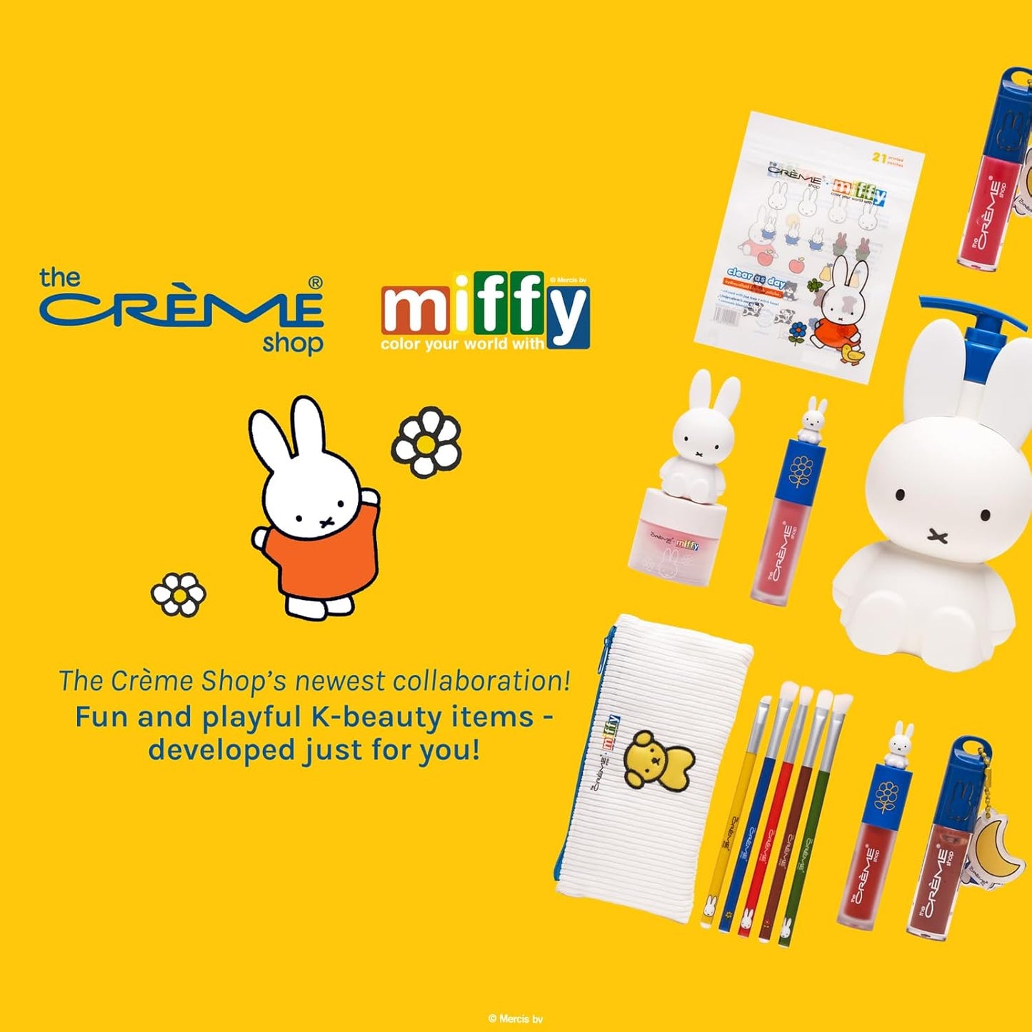 The Crème Shop Miffy Tinted Lip Balm - Hydrating Formula with Hyaluronic Acid & Murumuru - Rare Rose