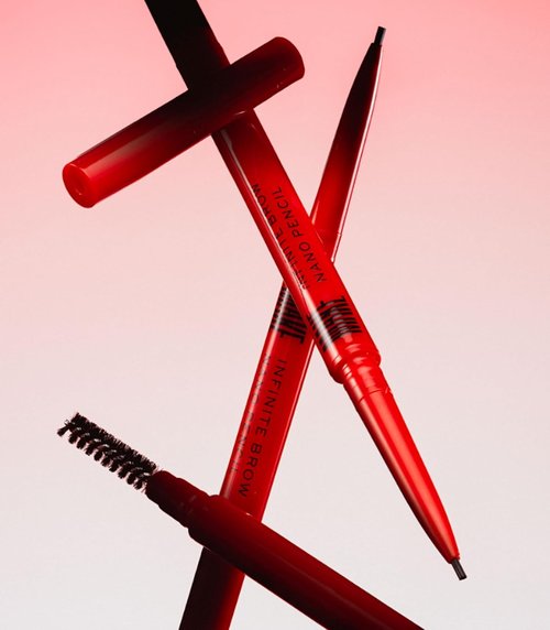 MAKE Beauty Nano Brow Micro Eyebrow Pencil - Long-Lasting Smudgeproof Precision Liner for Natural-Looking Brows | Warm Brown Shade