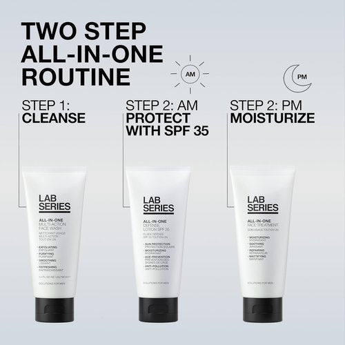 Lab Series Men's All-In-One Defense Face Lotion SPF 35 | Anti-Aging Moisturizer - 3.4 Fl Oz