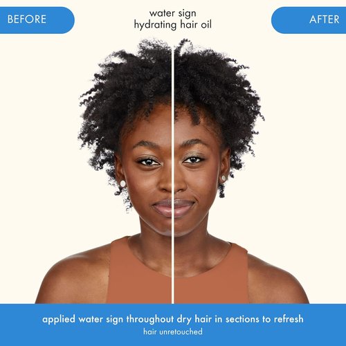 Amika Water Sign Hydrating Hair Oil - Infused with Hyaluronic Acid for Moisture & Shine