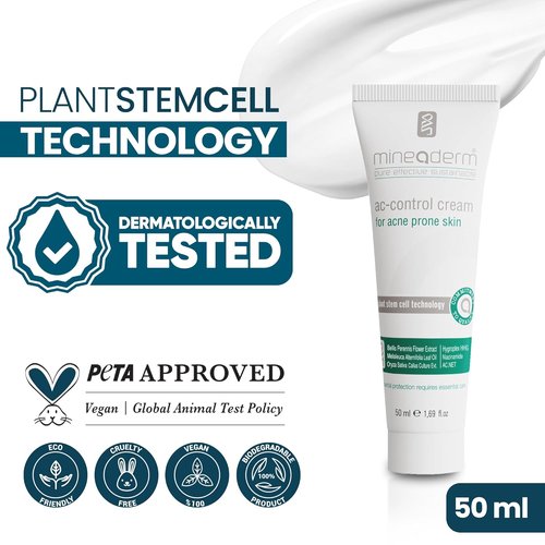 Mineaderm AC Control Moisturizer - Lightweight Acne Face Moisturizer with Tea Tree Oil & Niacinamide | 1.69 fl oz