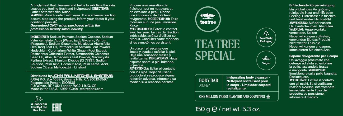 Tea Tree Body Bar Soap 5.3 oz. (Pack of 2)
