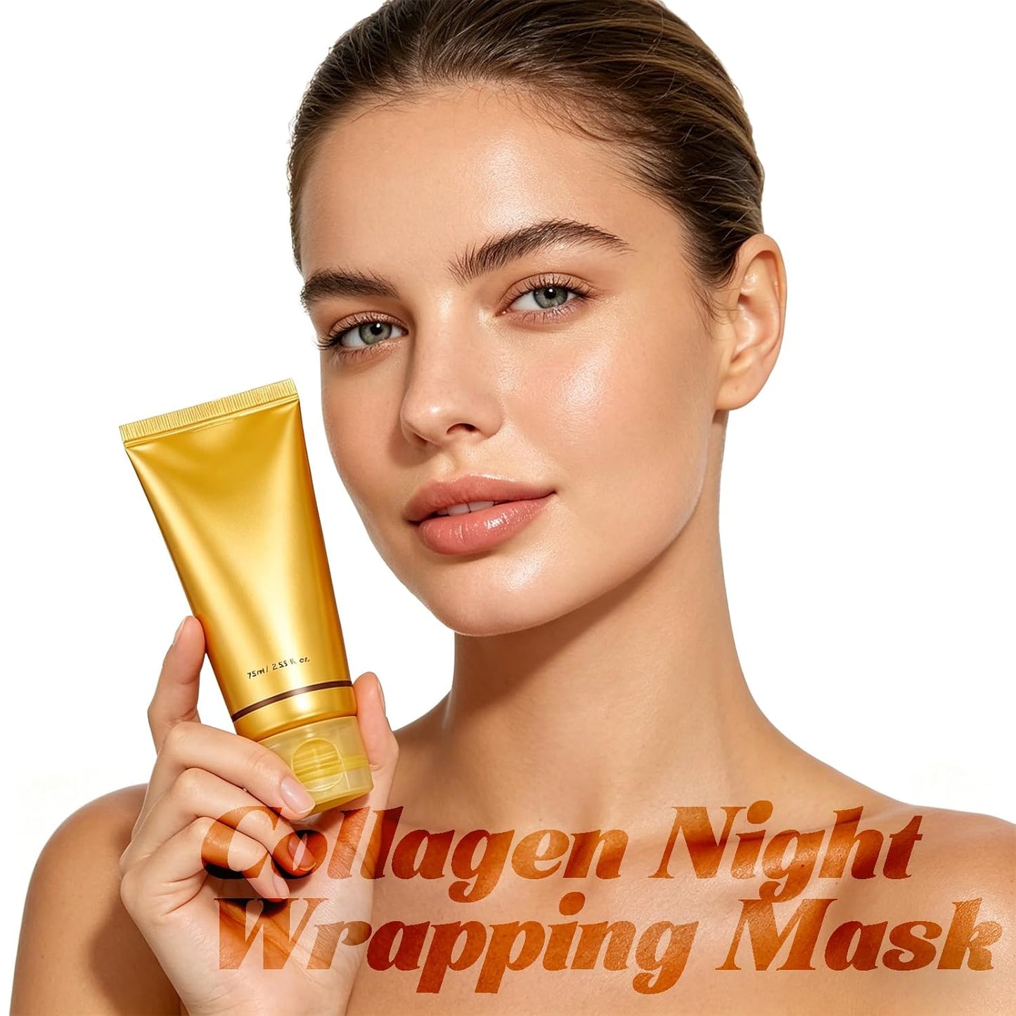 Skiennix Collagen Night Mask - Hydrolyzed Peel-Off Formula for Firming & Hydration | Reduces Fine Lines & Dullness