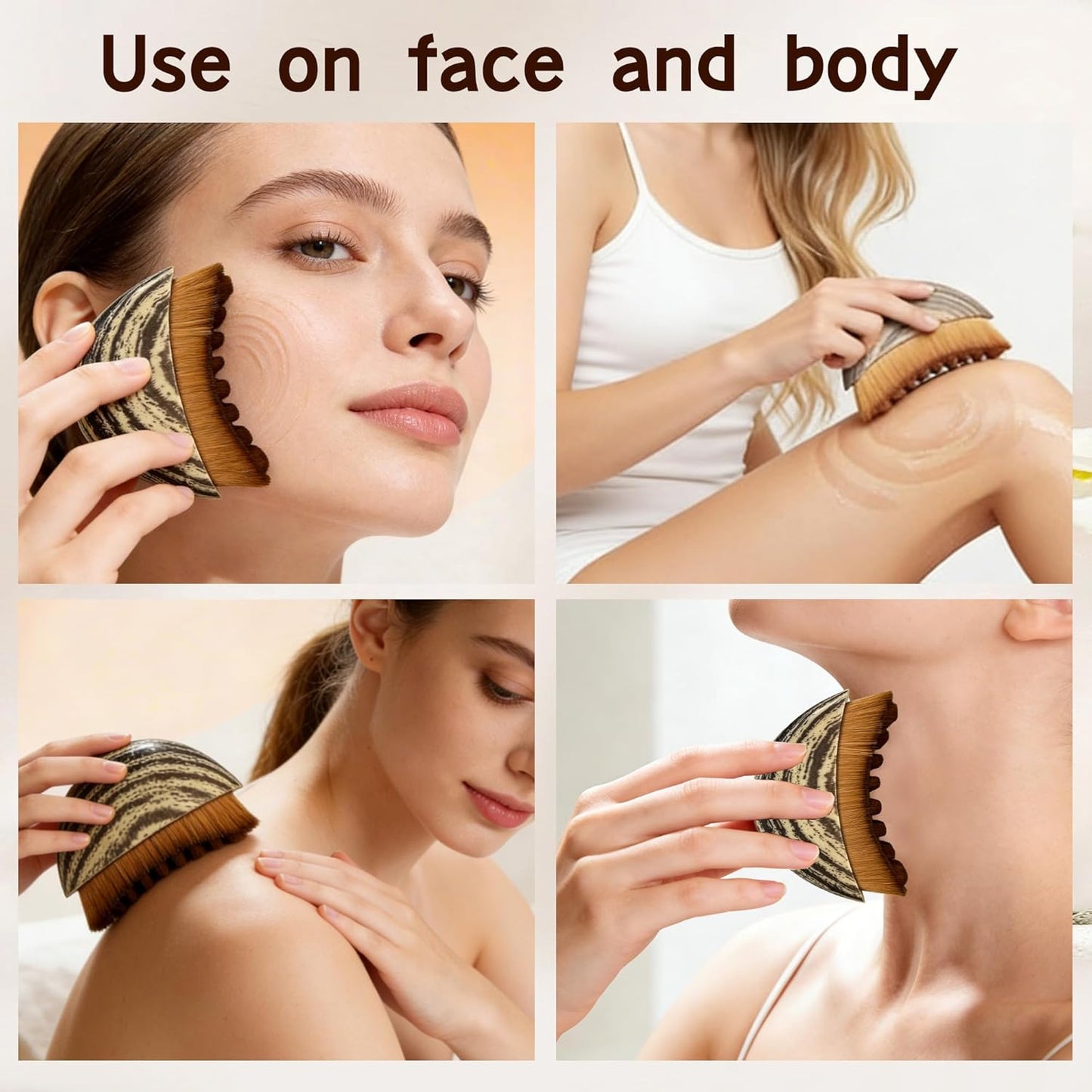 Skiennix Lymphatic Contour Face Brush - Anti-Puffiness Sculpting Tool for Lifting & Detox | Boost Skin Glow