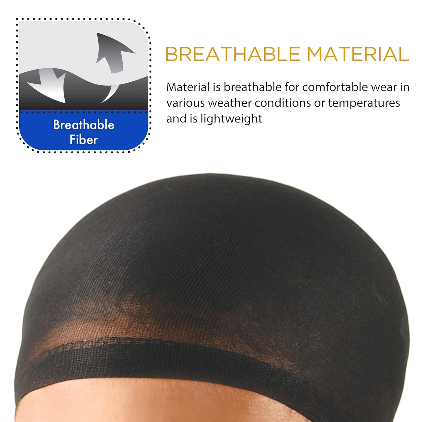 DONNA STOCKING WIG CAPS FOR WOMEN HAIR CAP, WIG HEAD, HAIR NET 2pcs 3PACK