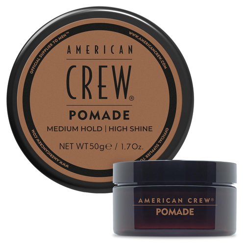 American Crew Men's Hair Pomade - Medium Hold & High Shine | Travel Size 1.7 oz