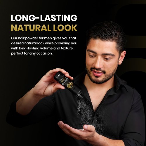 Sal's Professional Styling Powder | Natural Look & Strong Hold Mens Powder | Easy to Apply with No Oil or Greasy Residue