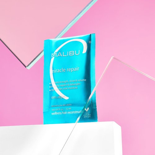 Malibu C Miracle Repair Hair Reconstructor - Nourishing Treatment for Weak, Damaged Strands - Flax Protein & Vitamin B5 for Moisture
