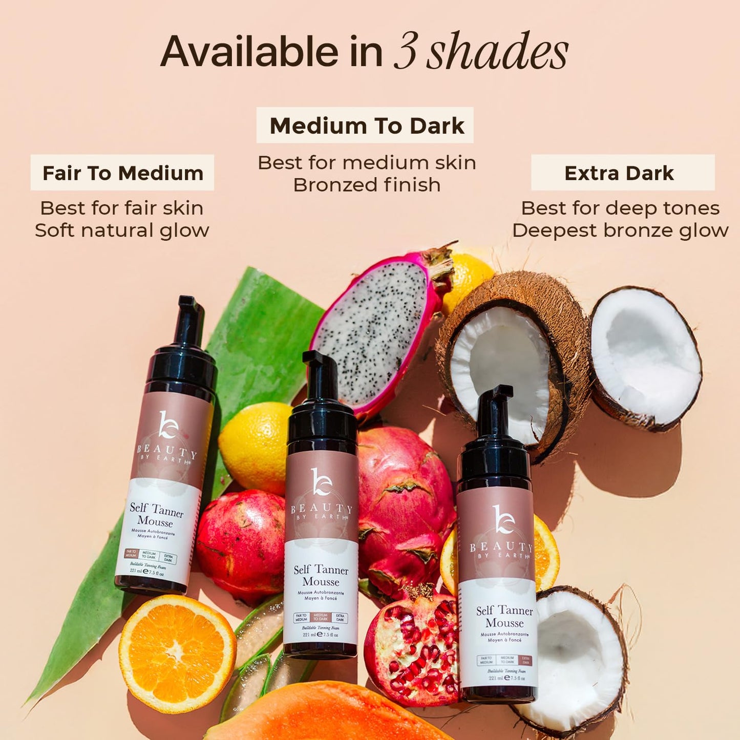 Skiennix Self Tanner Mousse - Ultra Dark, Natural & Organic Formula for Streak-Free Tan | USA Made
