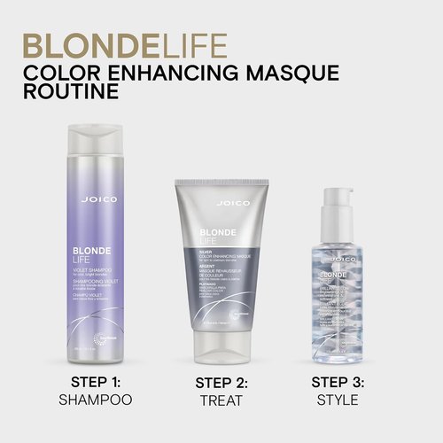 Joico Blonde Life Color Enhancing Masque - Color Depositing Treatment for Blonde Hair | Fortified With Monoi & Tamanu Oil