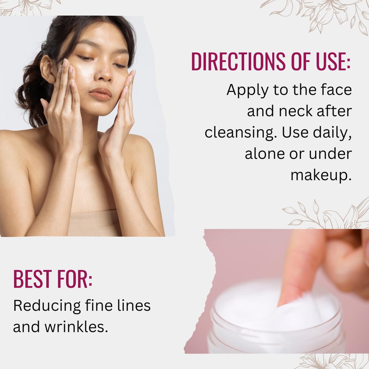 Manuka Lane Bee Venom Night Cream for Face and Neck with Sweet Almond Oil, Kernel Oil, Plant Extracts & Vitamin E | Plant Based Formula | Carefully formulated to keep your skin young and healthy!