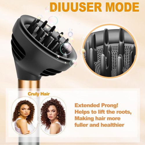 Dyson Wave Curl Diffuser Attachment - Upgraded Hair Diffuser Nozzle for Faster Curl Definition | Grey