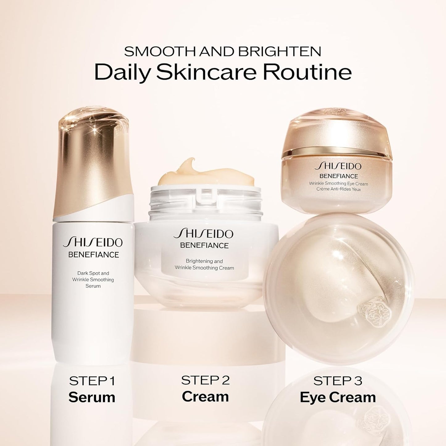 Shiseido Benefiance Brightening & Wrinkle Smoothing Cream - Plant-Based Retinol Moisturizer for Dark Spots & Wrinkles - 24HR Hydration, Non-Comedogenic