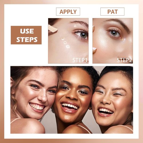 Erinde Liquid Highlighter - Lightweight Cream Illuminator for Natural Glossy Finish | 02# Starlight