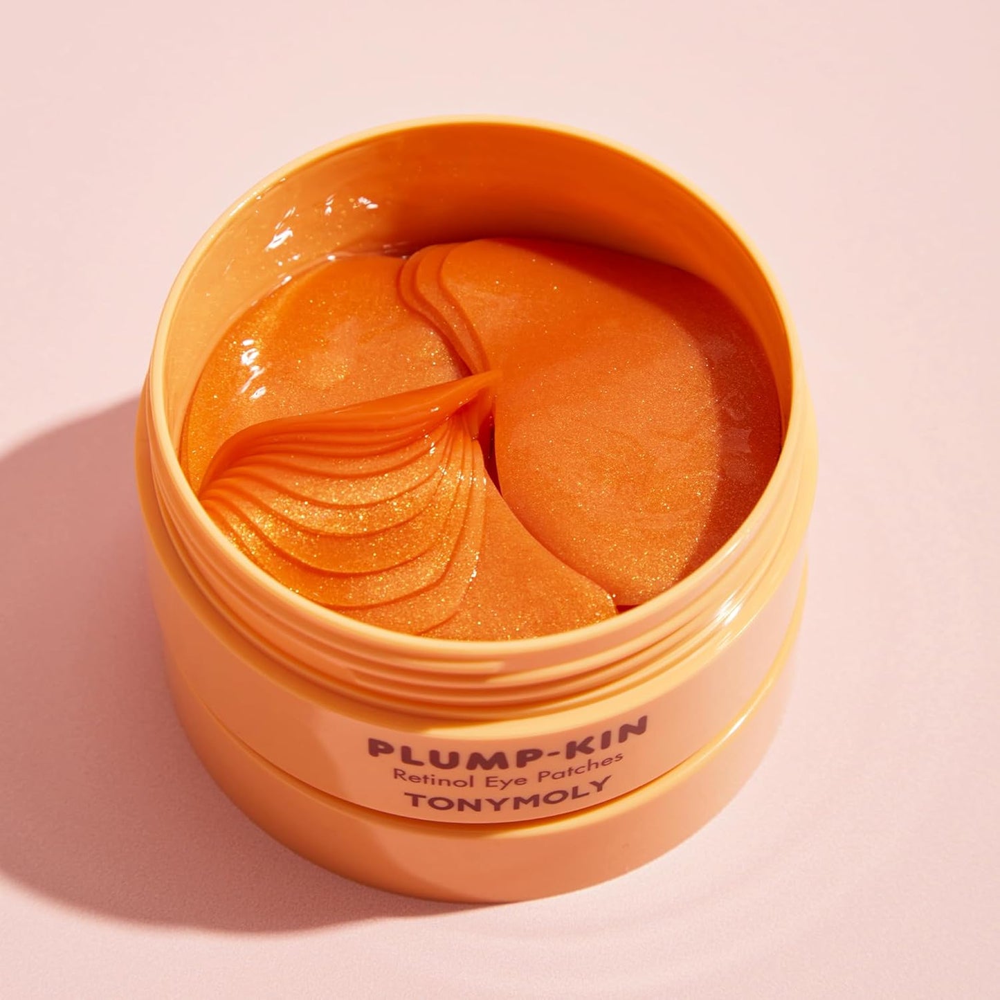 TONYMOLY Plump-Kin Retinol Hydrogel Under Eye Patches - Hydrating Eye Treatment with Pumpkin Extract for Dark Circles & Puffiness, 30 Pairs
