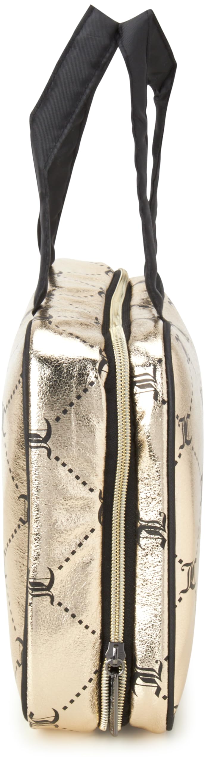 Juicy Couture Women's Cosmetics Bag - Hanging Travel Makeup and Toiletries Weekender Bag, Size One Size, Lattice Logo Print