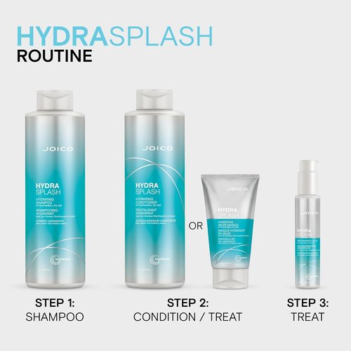 Joico HydraSplash Hydrating Conditioner - Moisture Replenishing Formula for Fine to Medium Dry Hair | Sea Kelp & Coconut Water
