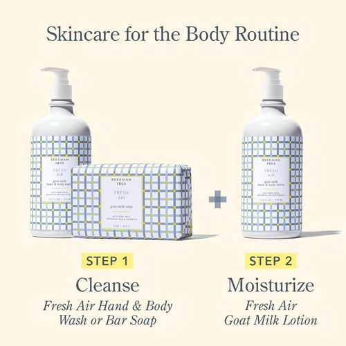 Beekman 1802 Goat Milk Body Care Bundle - Moisturizing 9oz Soap & 12.5oz Lotion | Fresh Citrus Scent