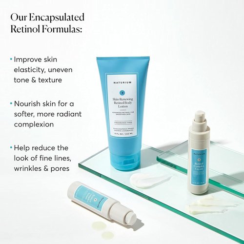 Naturium Skin-Renewing Retinol Body Lotion - Advanced Firming Anti-Aging Formula with Shea Butter, 8 oz