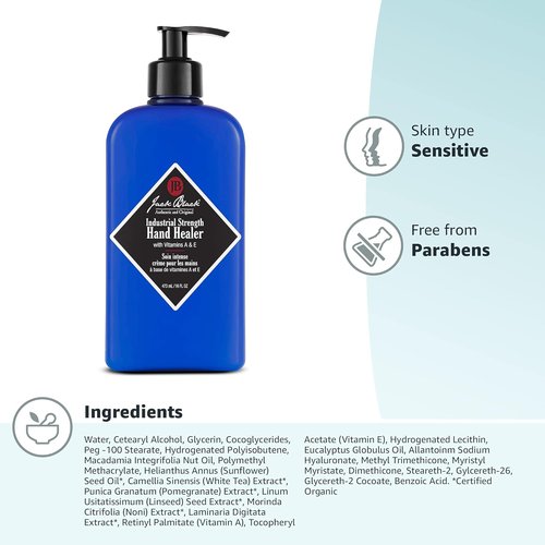Jack Black Hand Healer & Lip Balm - Industrial Strength Moisturizer for Dry Skin