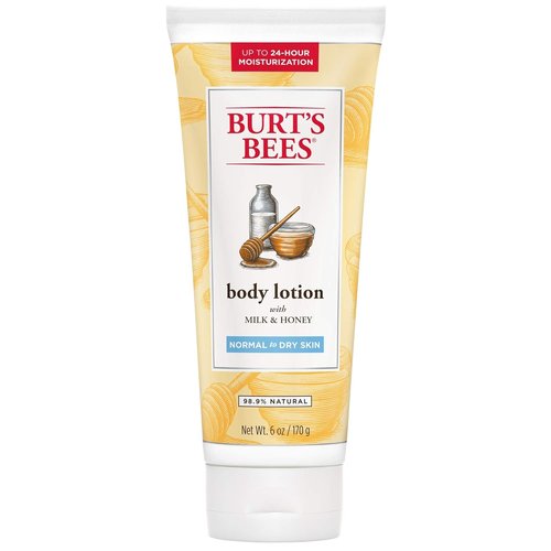 Burt's Bees Naturally Nourishing Body Lotion - Milk & Honey, 6 oz | Pack of 2 for Soft Skin