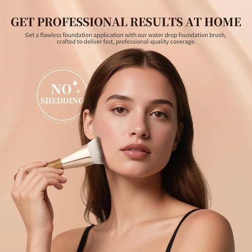 DUcare Angled Foundation Brush - Flawless Makeup Application with Dense Bristles for Precise Blending