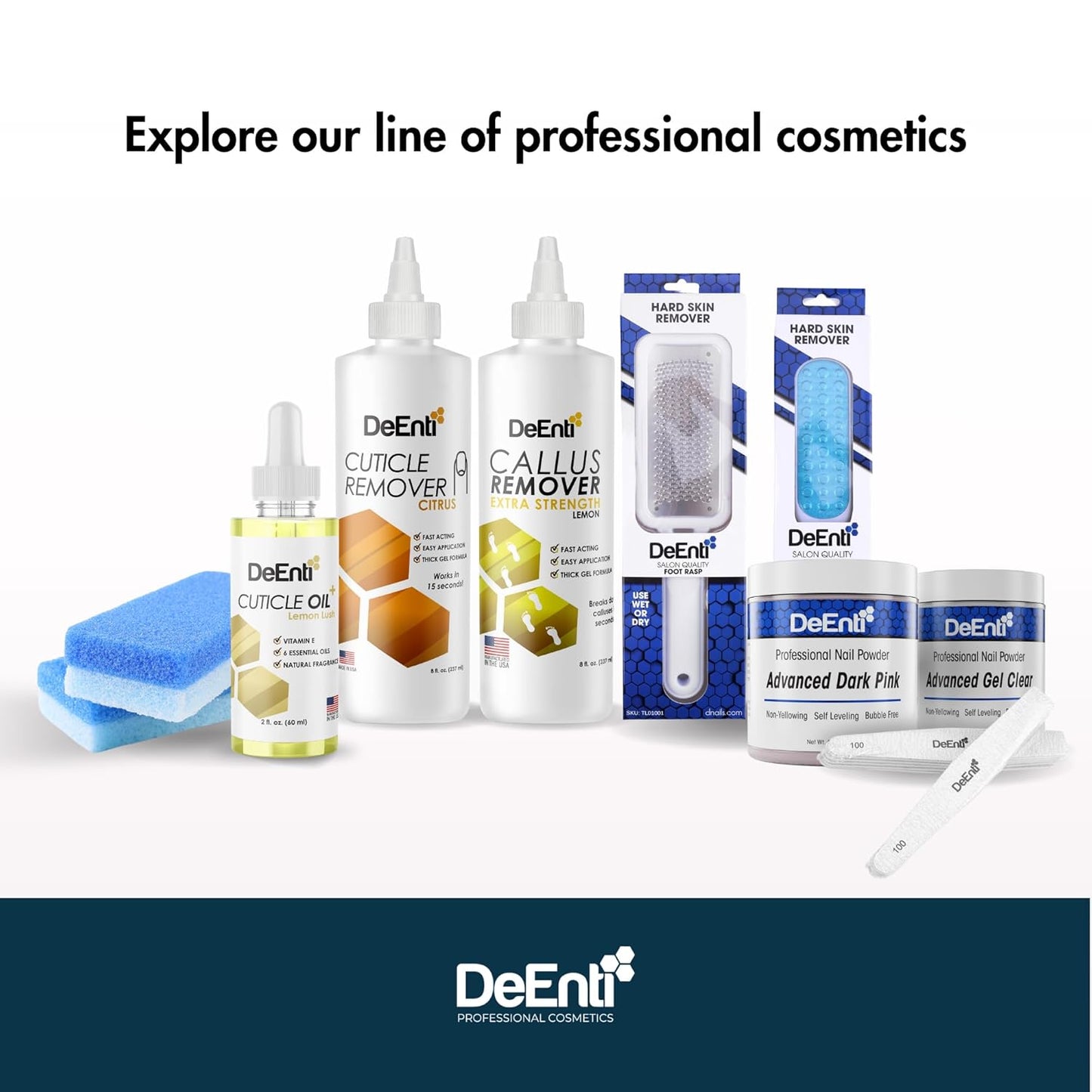 DeEnti Instant Cuticle Remover Gel - Professional 15-Second Softener for Hands & Feet | 8oz Bottle