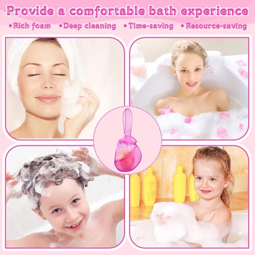 Nuanchu Shampoo Bar Holder Bag - Rabbit Shape Travel Soap Pouch | 2 Pcs Light Pink & Rose Pink