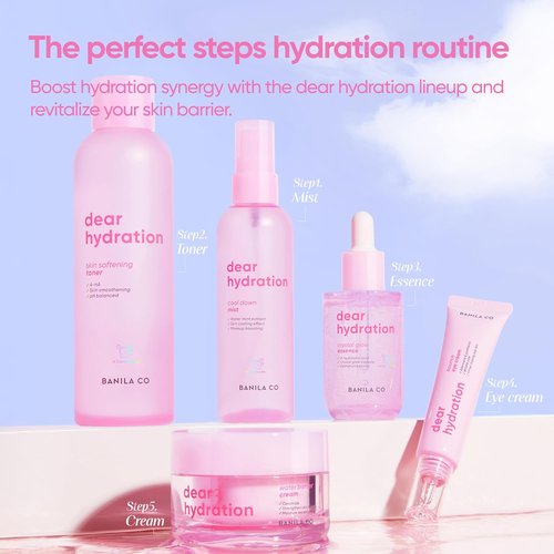 BANILA CO Dear Hydration Crystal Glow Essence - Hydrating Serum with Pink Cactus & Hyaluronic Acid | 50ml