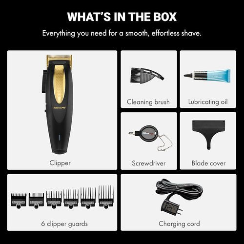 LithiumFX Ergonomic Hair Clippers for Men - Corded & Cordless Convenience