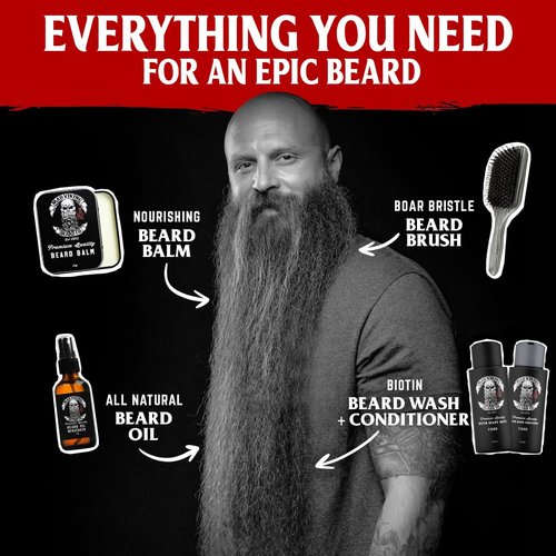 Mad Viking Fenrir Beard Oil - Naturally Hydrate, Soften & Grow Your Beard | 2oz Bold Neroli, Rum & Tobacco Scent