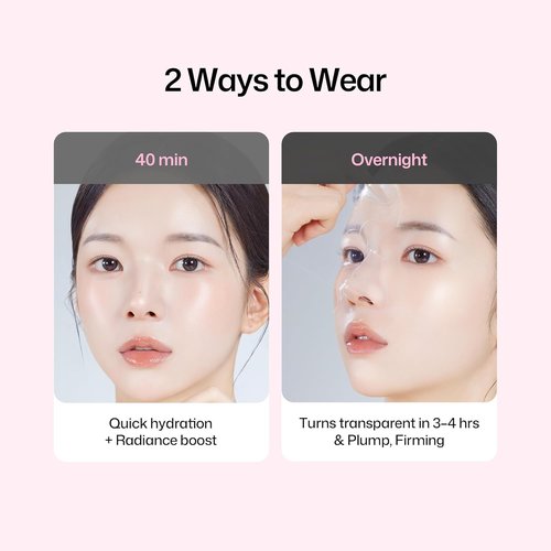 HAPA KRISTIN Collagen Face Mask - Overnight Hydrating Formula for Glass Skin Glow | 4 Pack