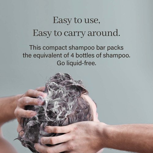 ARENCIA Night Shadow Biotin Shampoo Bar - Hair Regrowth & Darkening for Gray Hair | Vegan, Natural, pH Balanced, Sulfate-Free
